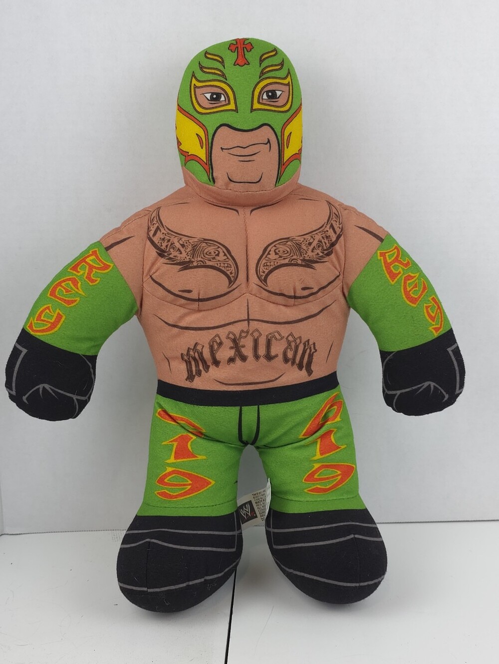 2011 WWE Rey Mysterio Brawlin Buddies Talking Plush 16" Mattel Tested Works
